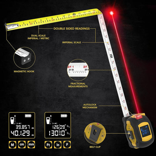 Ozanix™ 3-in-1 Digital Laser Measuring Tape