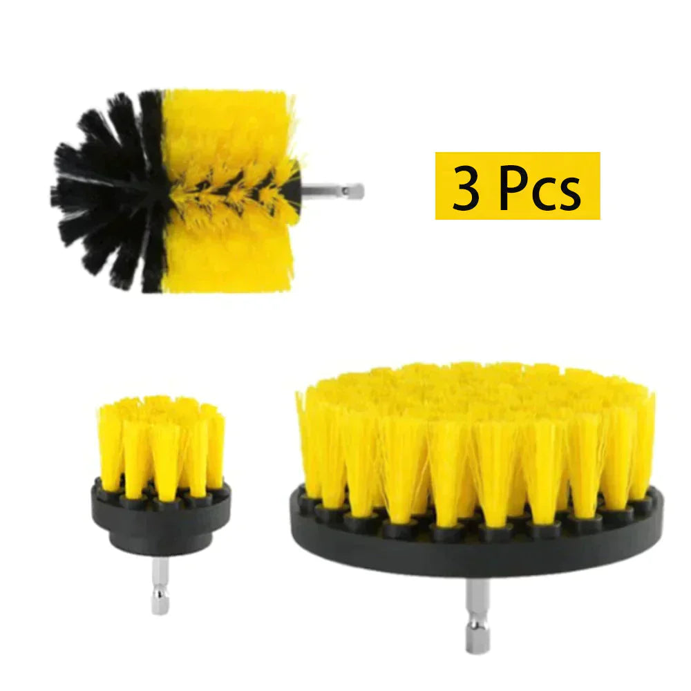 3-Piece Drill Brush Attachment Set