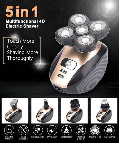 Multifunctional 4D Electric Shaver