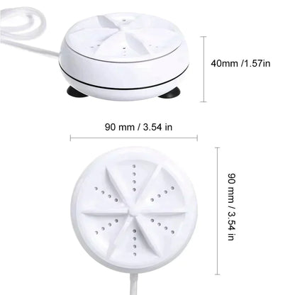 2 in 1 Portable Mini Ultrasonic Washing Machine
