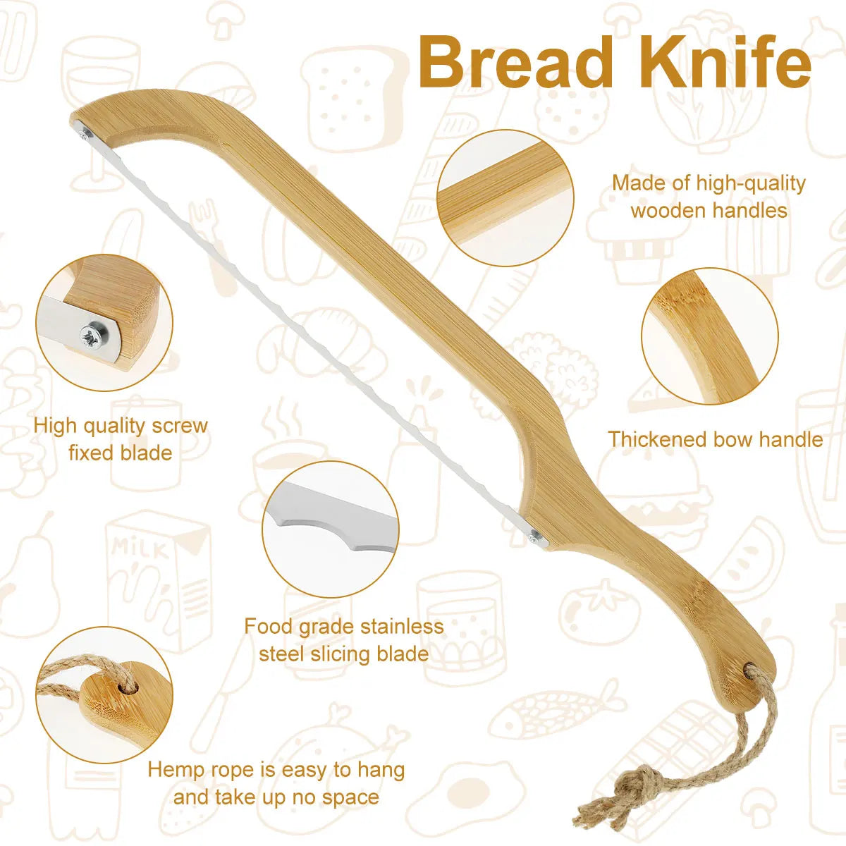 Ozanix™ Bread Bow Knife