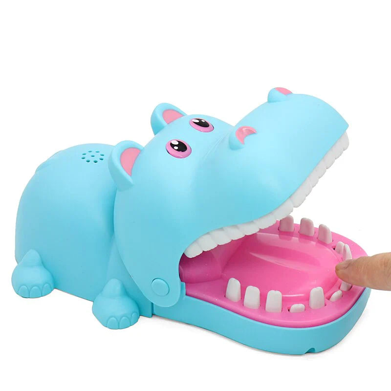 Funny Teeth Finger Biting Toy Hippo