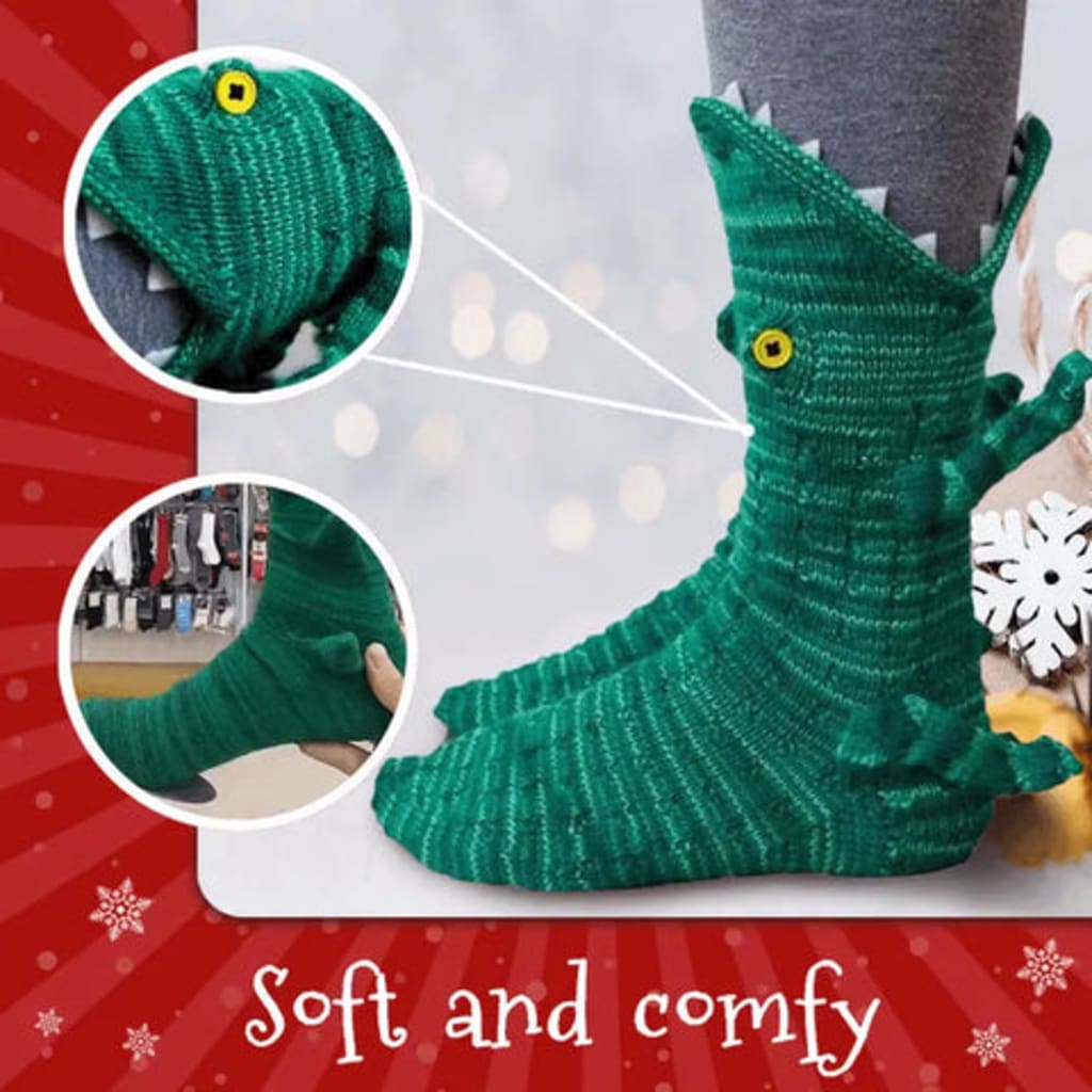 Sockvert 3D Knit Crocodile Socks