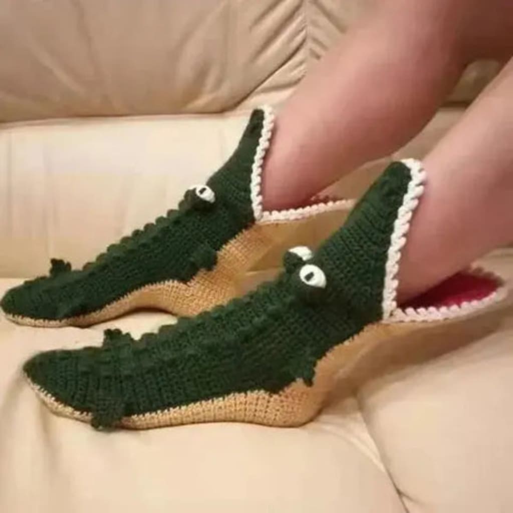 Sockvert 3D Knit Crocodile Socks