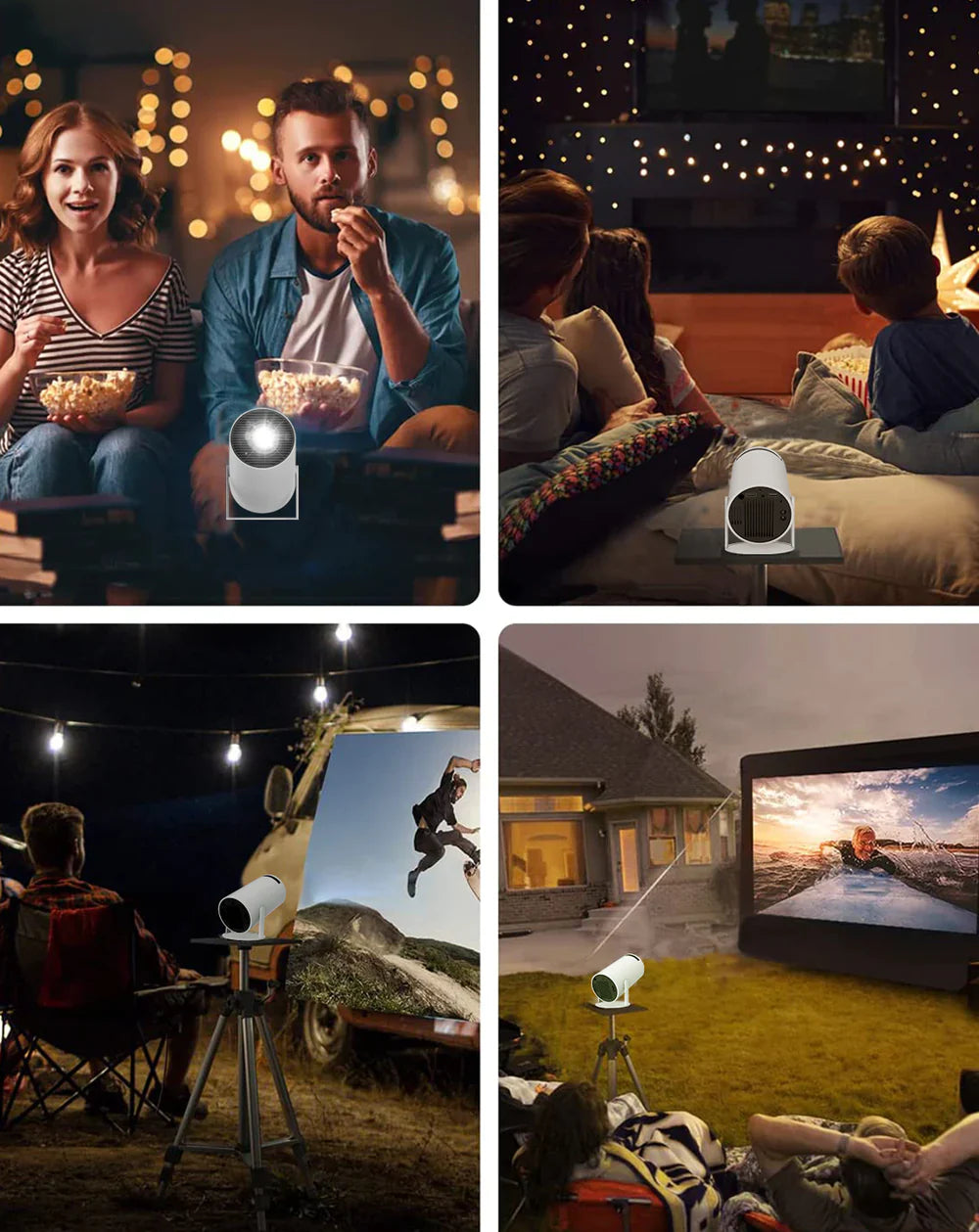 Portable 4K Mini Projector Outdoor